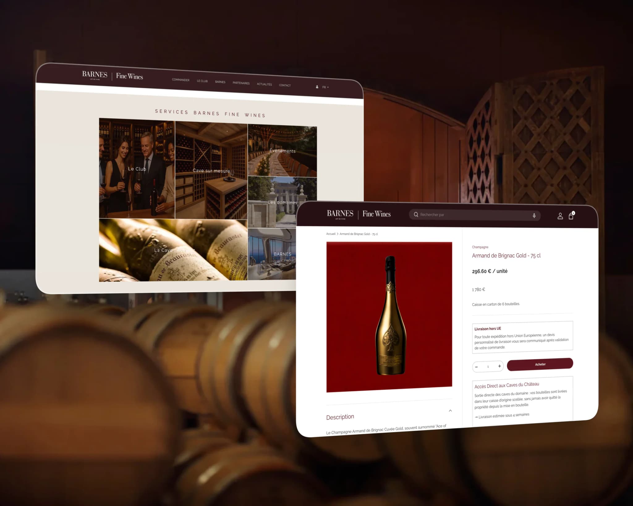 Barnes Fine Wines — Relier la vente aux opérations