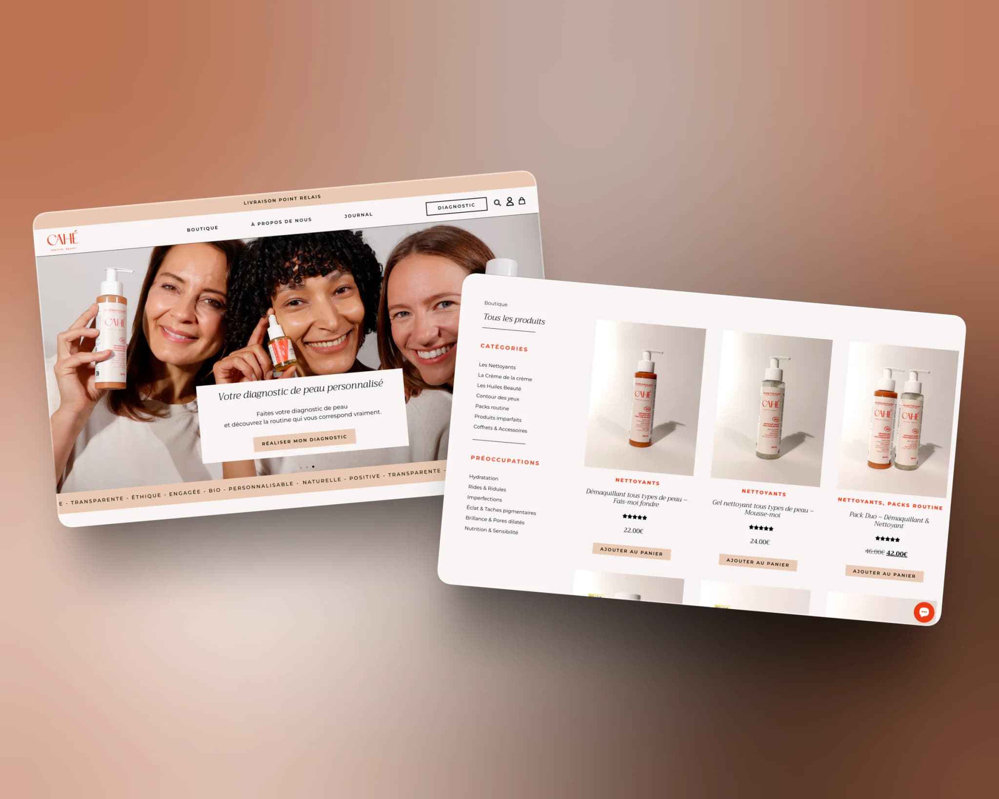CAHE Cosmetics — Conserver les repères de la marque 2